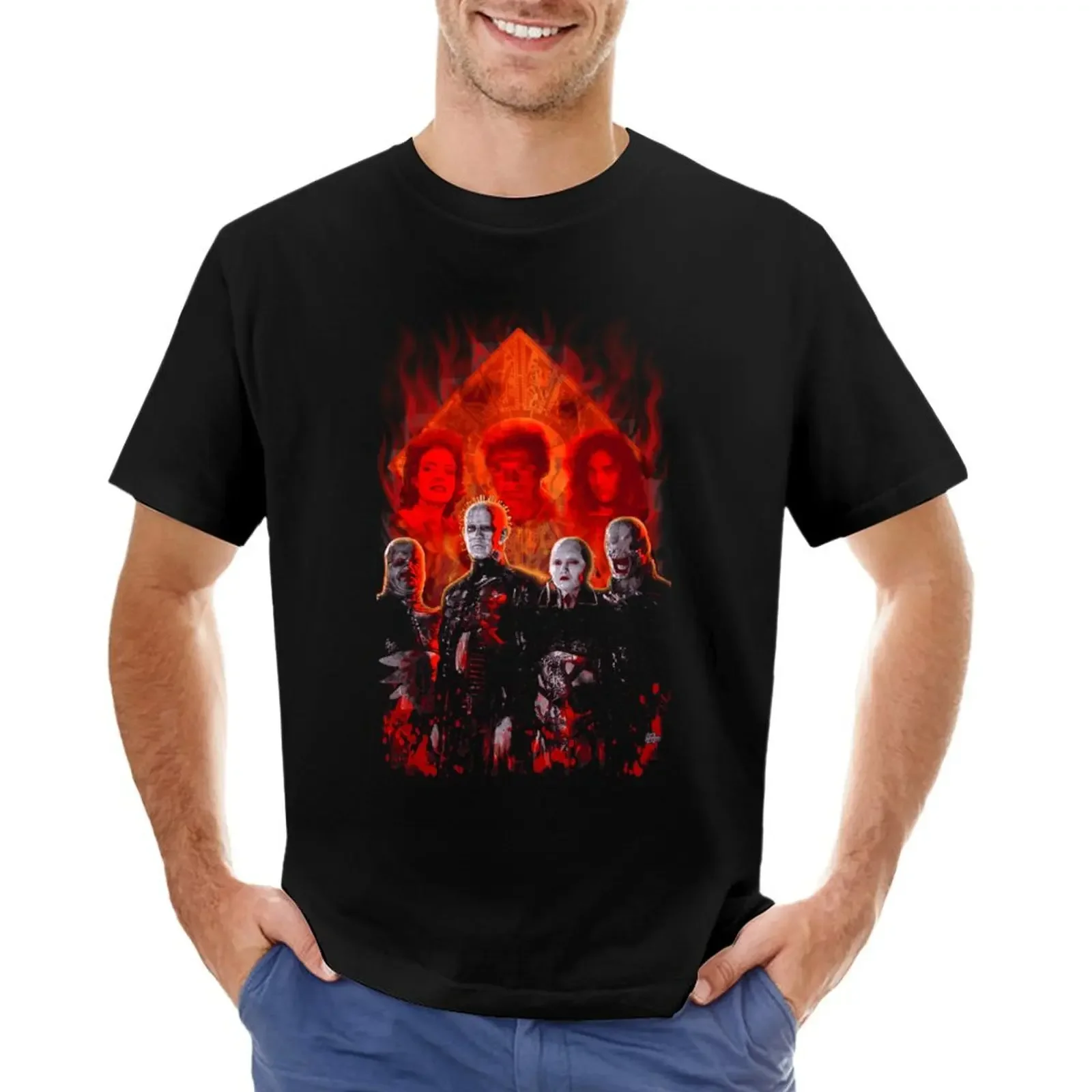 Hellraiser Cenobites T-shirt oversizeds plus sizes men graphic t shirts