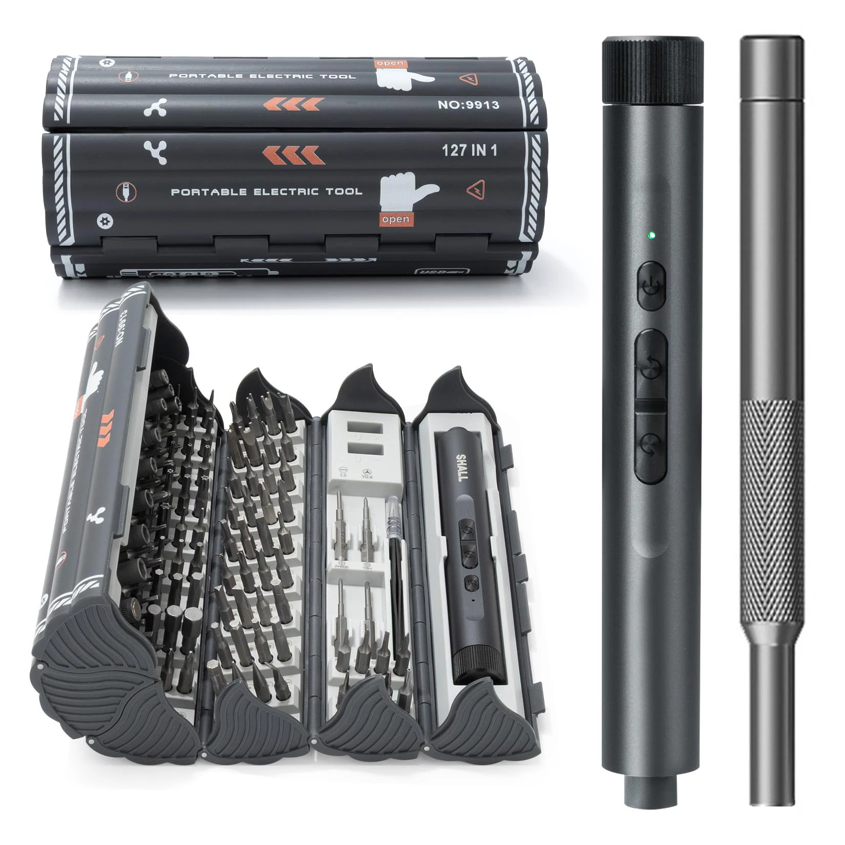 Galacok 138 in 1 Precision Screwdriver Set with 120 Magnetic Bits Multi-Function Mini Repair Tool for IPhone  Watch Camera PC