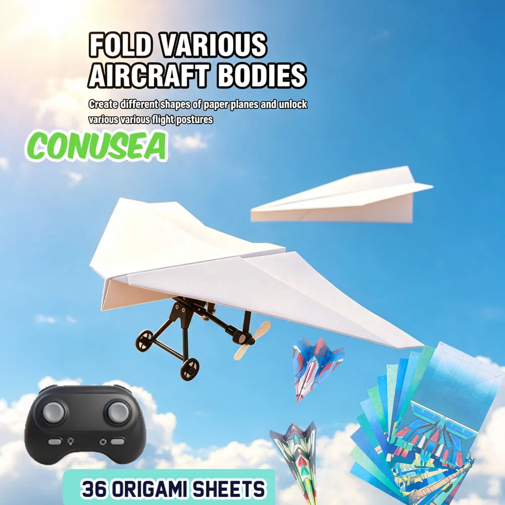 Rc Paper Drone Plane Diy Assembly Aircraft Airplane 2 Rc Paper Drone Plane Diy Assembly Aircraft Airplane