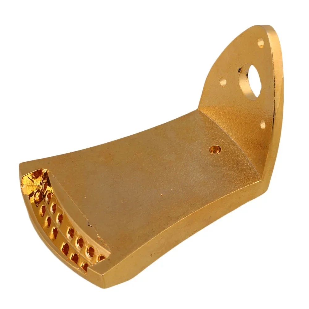 Golden 8-String Mandolin Tailpiece - Durable Rectangle Design for Enhanced Instrument Performance