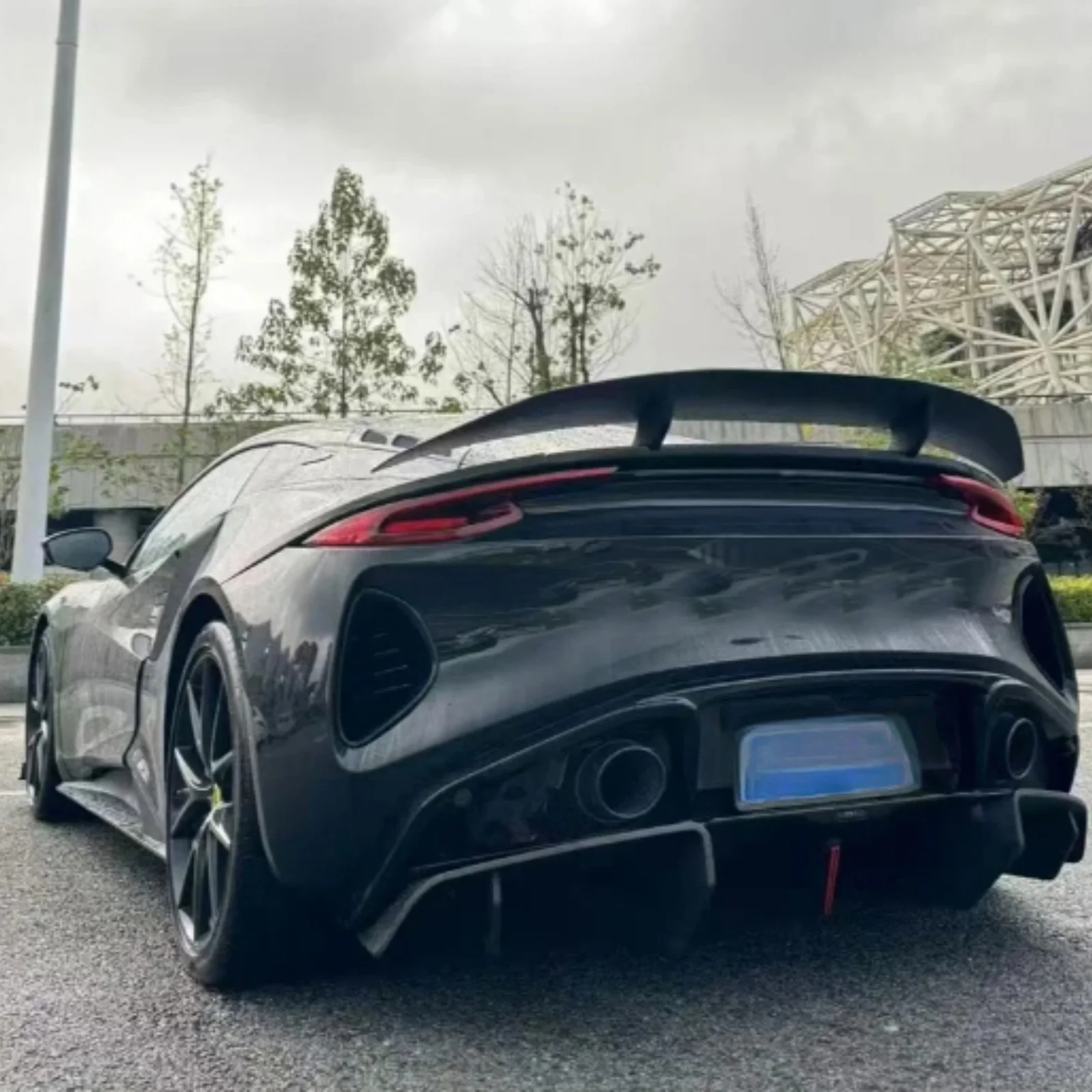Rear Trunk Accessories Sports Styling Body Kit Exterior Tail Wing Plate Wind Rear Spoiler Parts For 2022-2025 Lotus EMIRA