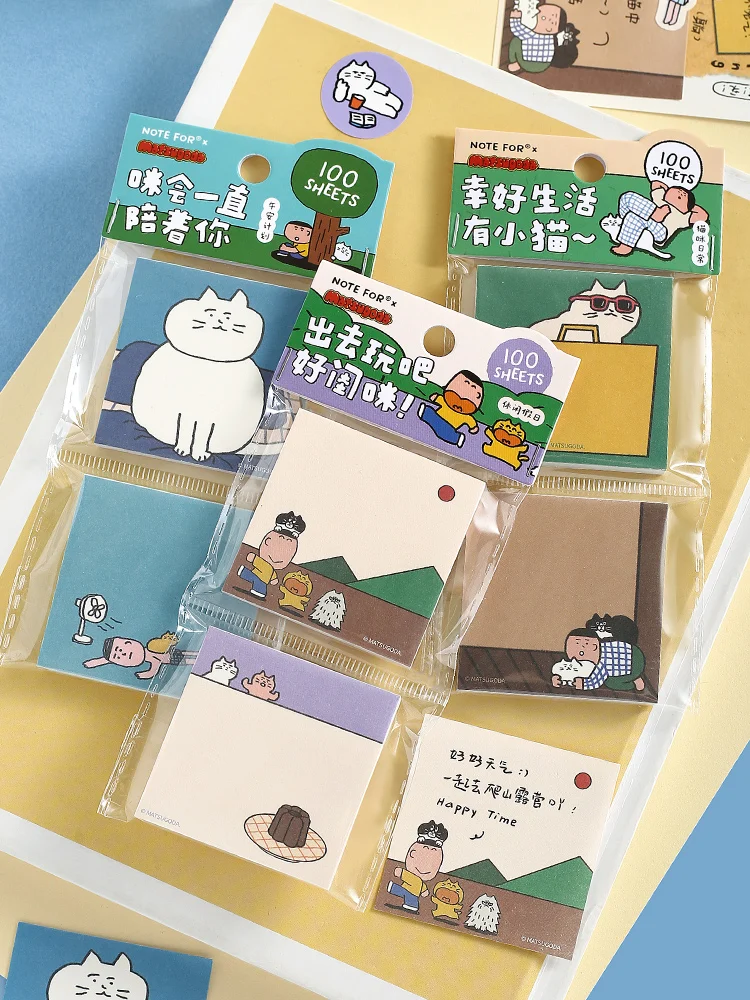 MATSUGODA Cute Cartoon Cat Pat - Graph Paper Pad ulasan dan harga