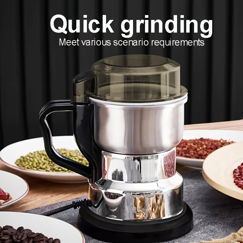 Grain Grinder for  Use - Efficient Dry Grinding and Crushing of Small Grains and Spices