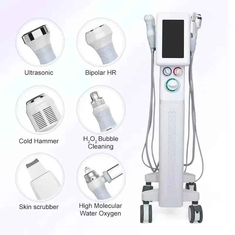 2026 Professional Export Model Hydro-Oxygen Facial Treatment Machine 6-in-1 Deep Skin Regeneration Beauty Equipment