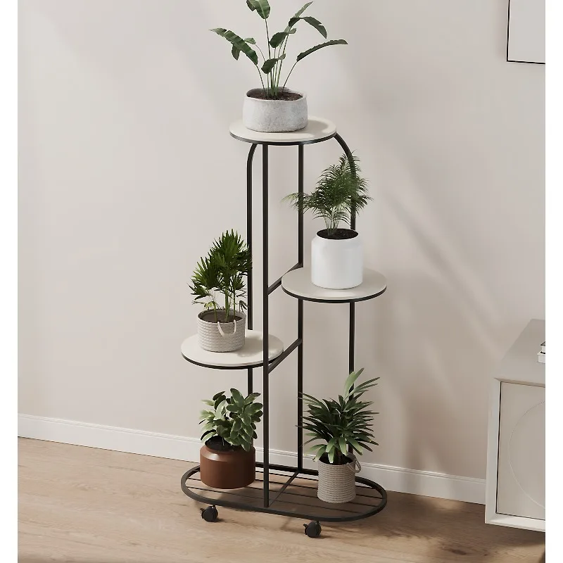 Flower rack, living room, floor standing indoor home balcony, storage rack, minimalist flowerpot rack, multi-layer rack