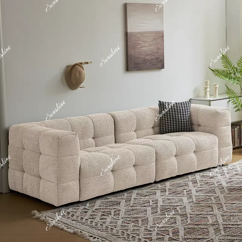 

Compression Sofa Boneless Couches For Living Room Modern Upholstered 3 Seater Sofa Deep Seat Couch For Apartment