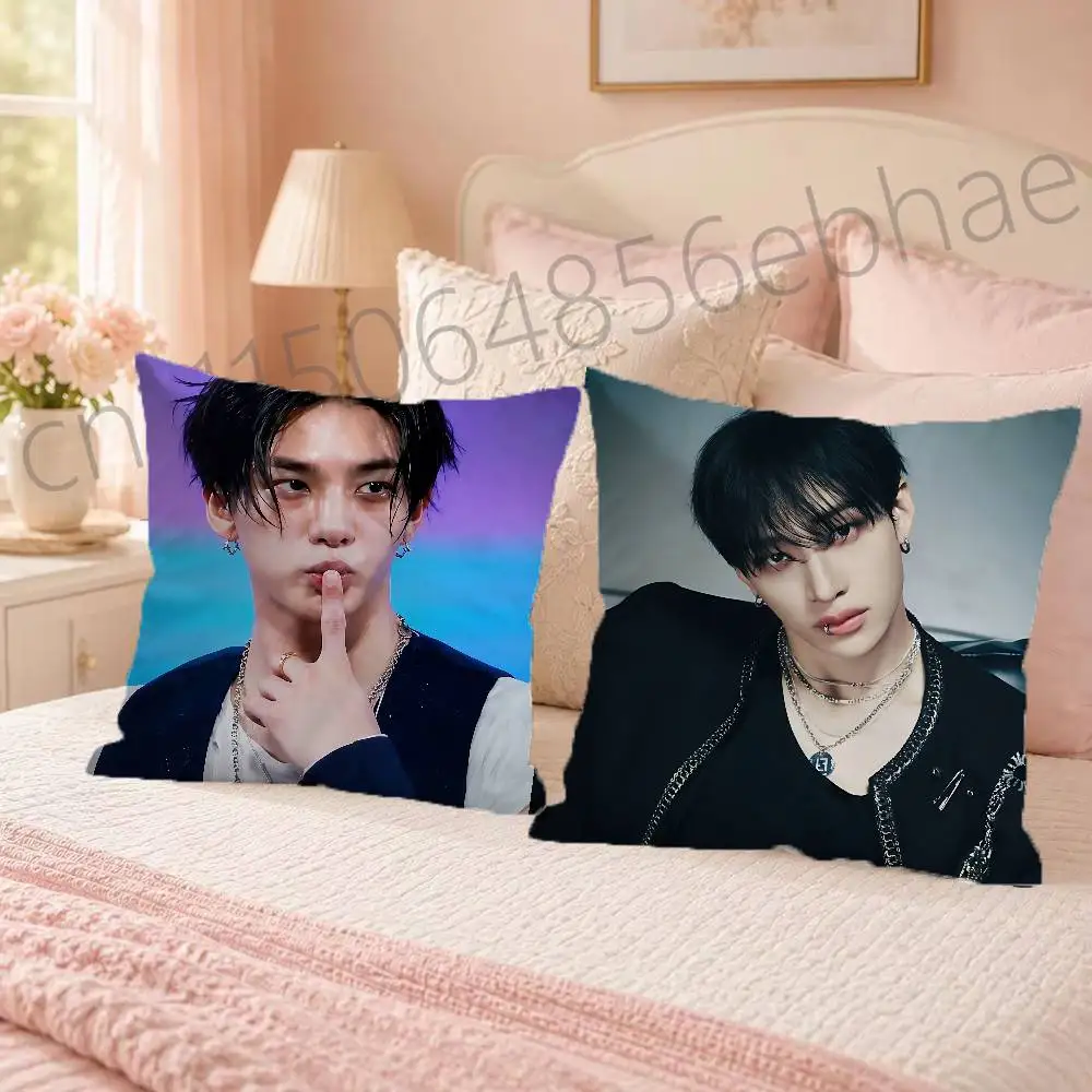 FOR Stray Kids Bang Chan Pillow Case Comfy Pillow Cover Cute Funny Pillowcases For Sofa Car Home Decor
