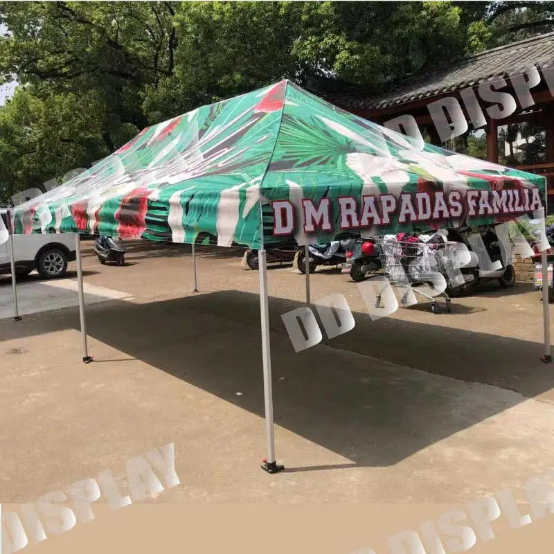 DD Outdoor Folding Gazebo 10x20ft Advertising Tents Roof Oxford Cloth Portable Sidewall 600D Waterproof Cover Fabric Canopy Tent