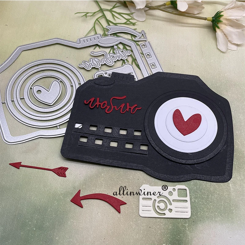 Camera decoration Metal Cutting Dies Stencils Die Cut for DIY Scrapbooking Album Paper Card Embossing