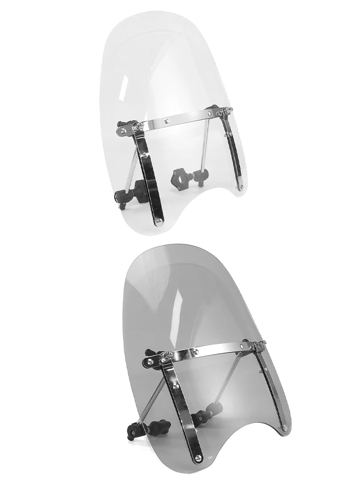 AliExpress JNYD Clear/Smoke Universal Motorcycle Windshield Motorbike Handlebar Deflector Windscreen For Harley Suzuki Kawasaki Yamaha Dirt Bike