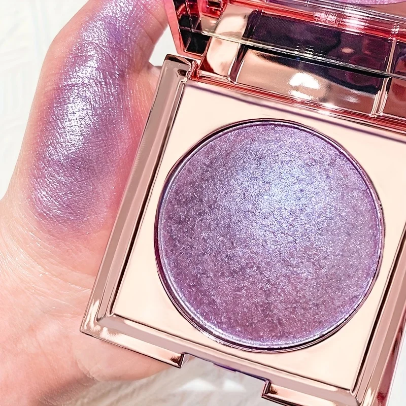 Surligneur imperméable Compact – Lueur rayonnante longue durée, couverture complète, finition scintillante éblouissante pour tous les tons de peau