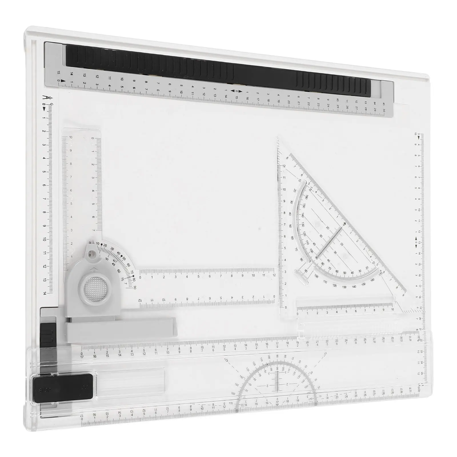 1-set-a4-drafting-board-portable-drawing-board-precise-scales-rulers-multi-functional-sketching-drafting-templates-architecture