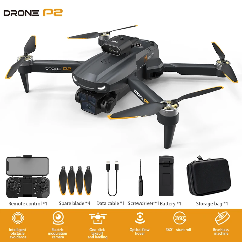 

P2 Drone 4K Professional HD Camera 8k Quadcopter RC Helicopters Mini Drones FPV Obstacle Avoidance Aerial Photography Aircraft