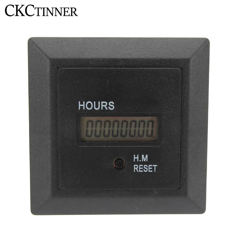 HM-1R Hour Meter Marine Boat Motorcycle Digital Display Hour Meter High Accuracy Timer Counter 100-240VAC 50/60HZ