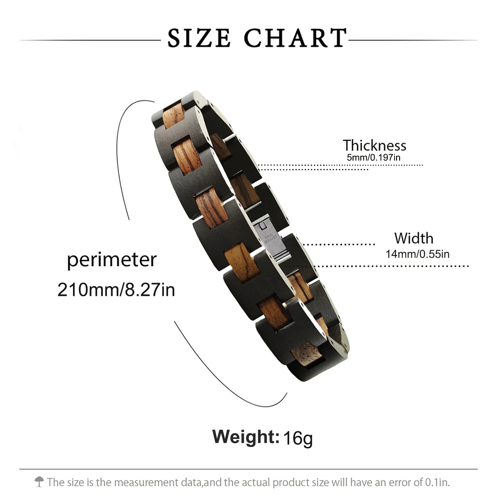 Wooden retro style bracelet, comfortable and beautiful accessory, suitable for both men and women