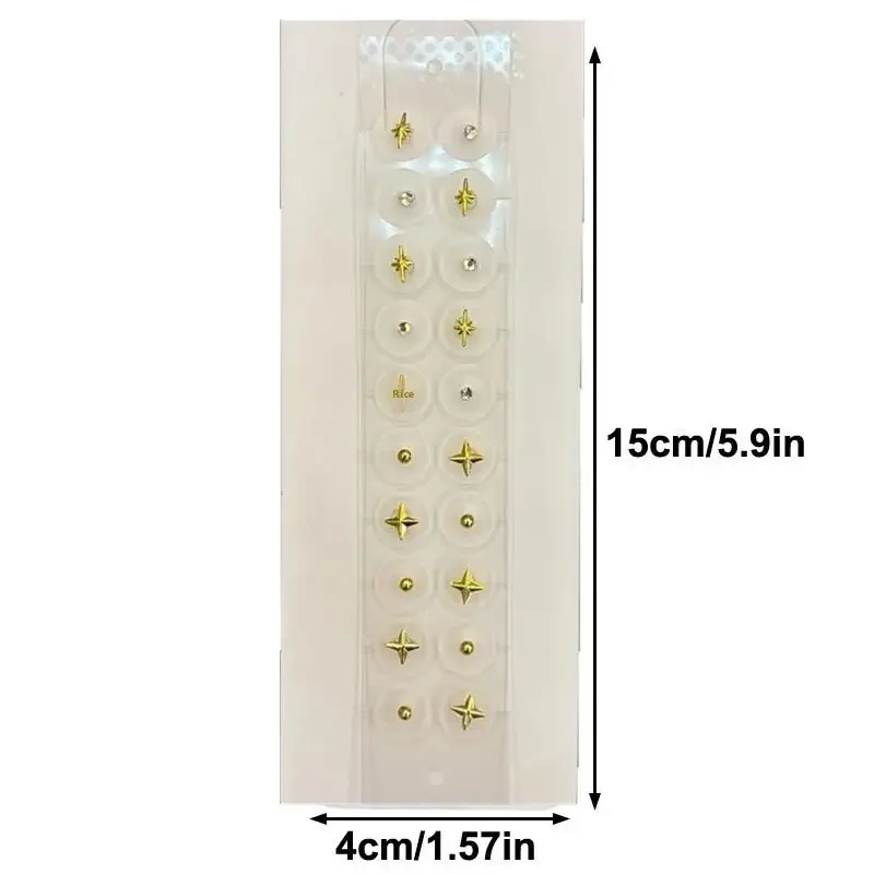 20 Patches Fashion Exquisite Star Shape Ear Point Stickers Ear Pressure Stick Acupuncture Auricular Ear Stickers Massage