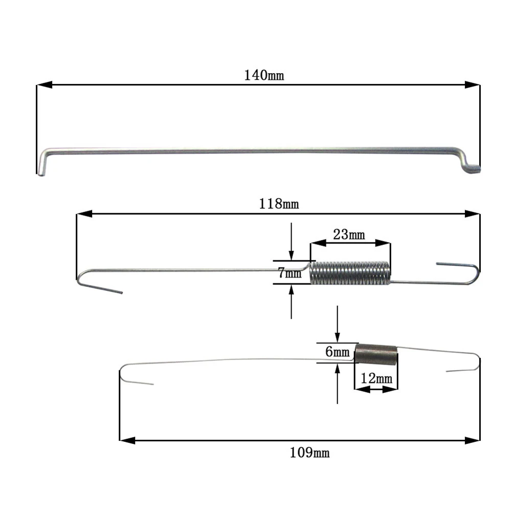Pull Rod and Dual Spring Governor Kit for 168F 170F Engine Types Used Across Generator Pump Tiller and Concrete Trowel Systems