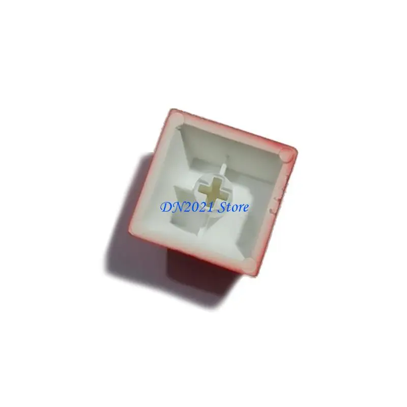 F3KE Red Cherry Profile Dip Dye Sculpture PBT Keyboard Keycap Etched Pixel Heart