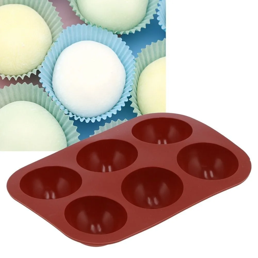6 Cavity Hemisphere Silicone Mold 36 Cavity Silicone Dome Chocolate Mold Round Dome Shape Thickened Cake Decorating Mold