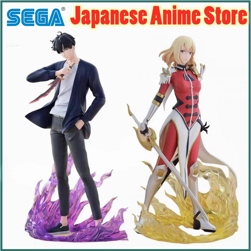 

Original SEGA Xross Link Solo Leveling Anime Sung Jin Woo Cha Hae-in Anime Figure Action Figurine Model Figuart