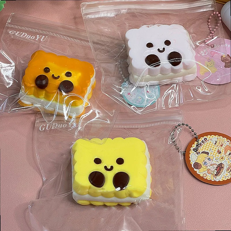 

Squishy Sandwich Biscuit Slow Rising Stress Relief Toy Cute Gift