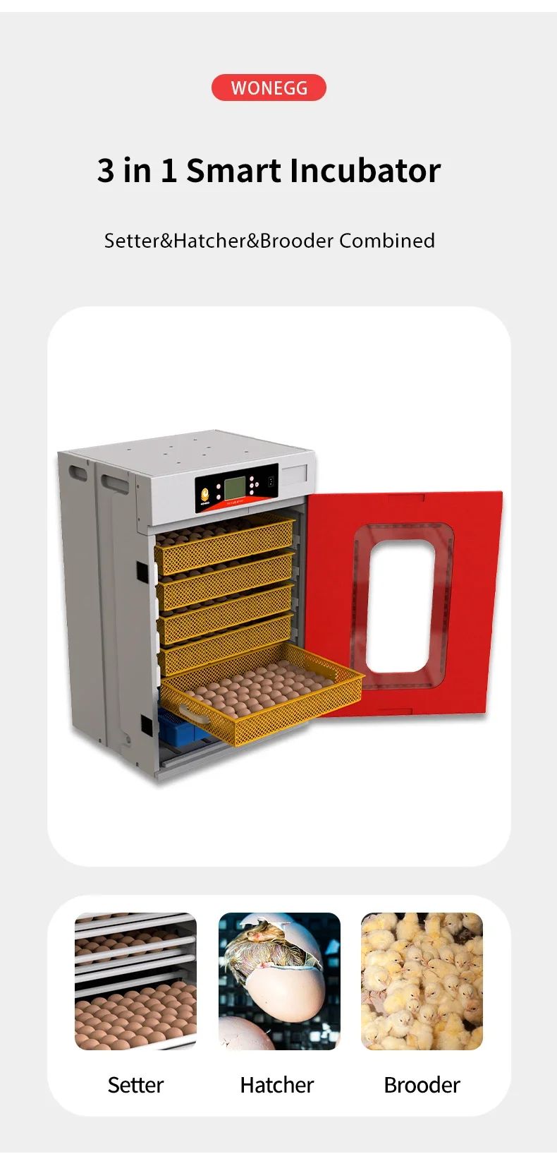 Full Automatic 400 Egg Incubator Hatchery Machine in Dubai with Spare Parts