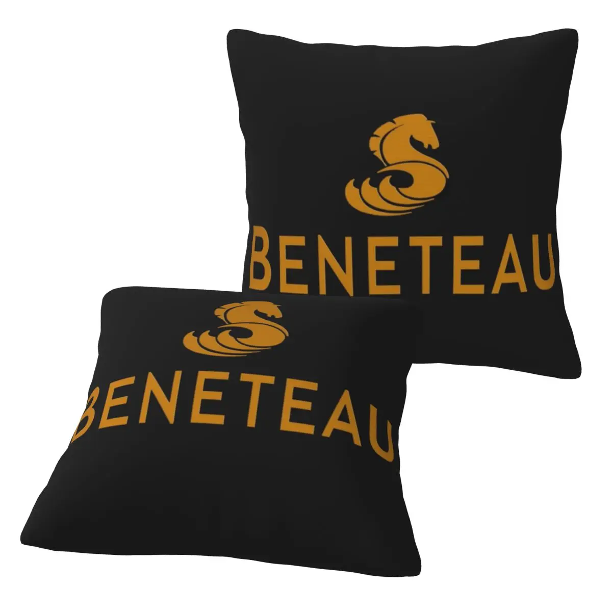 BENETEAU MOTORBOAT 2 pcs Square Pillowcase Pillow Cover Cushion Zip Decorative Comfort Throw Pillow for Home Bedroom