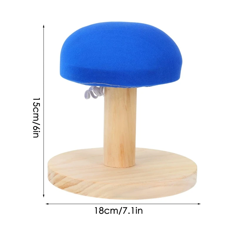 

X6HD Mini Round Ironing Stool Solid Wood Auxiliary Tool Small Table Sleever Board for Home Clothes Collars Shoulders Gadget