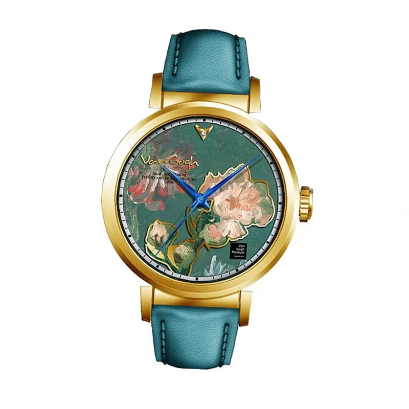 

Van Gogh Ladies Watch Luxury Business Silver Stainless Steel Ladies Fashion Quartz Watch Outdoor Women Watch Bracelet Watchs