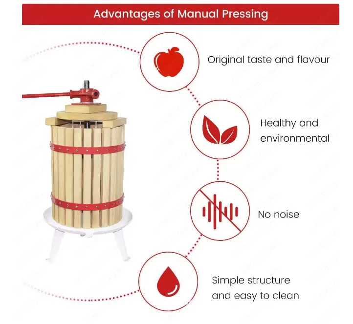 

30л барабанный пресс для винограда, фрукты и овощи PresS, бытовая коммерческая сельскохозяйственная ручная соковыжималка для древесины