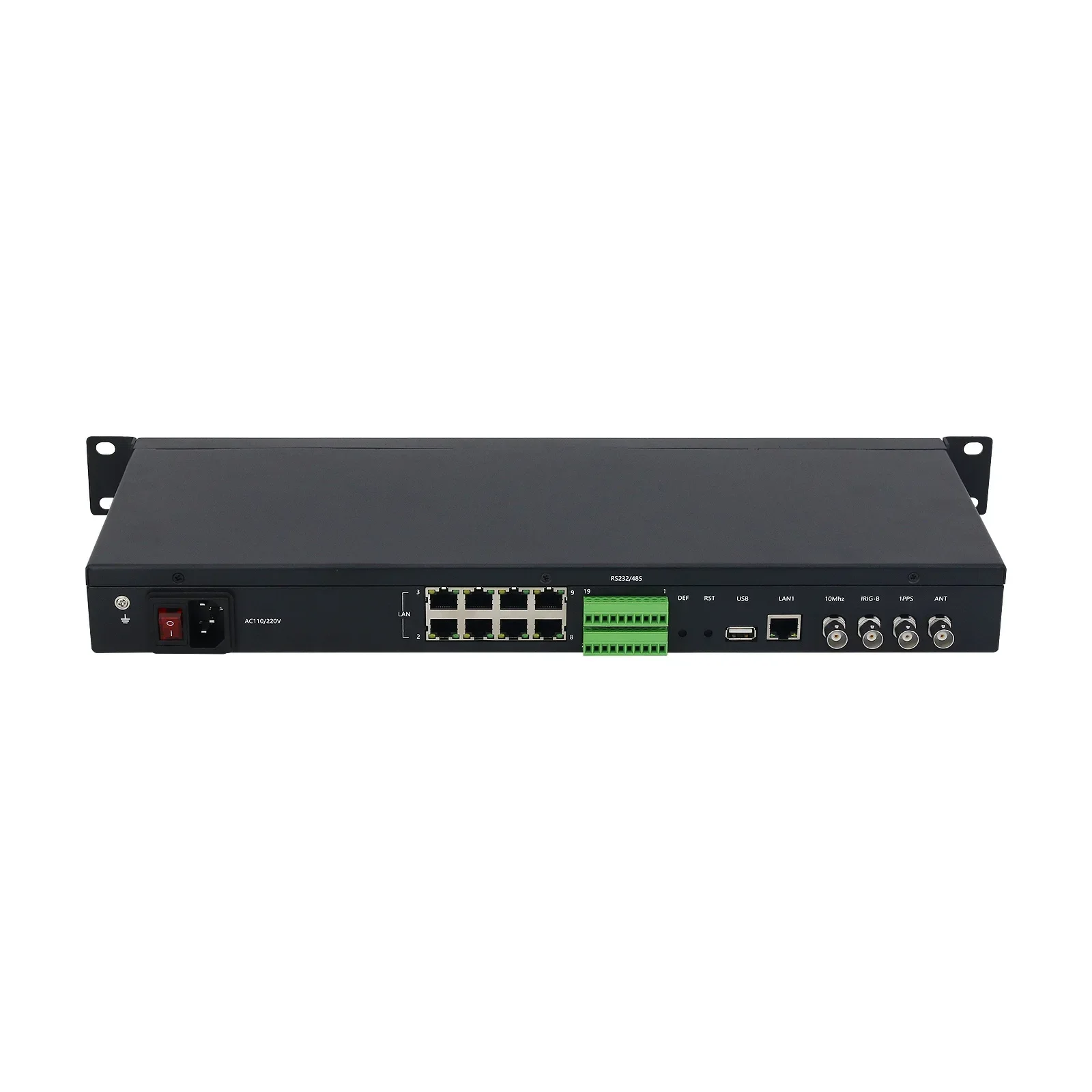 Network Time Server For Beidou Dual Module GPS PTP Clock NTP Server IEEE1588 (30m Antenna + 9 Network Port)