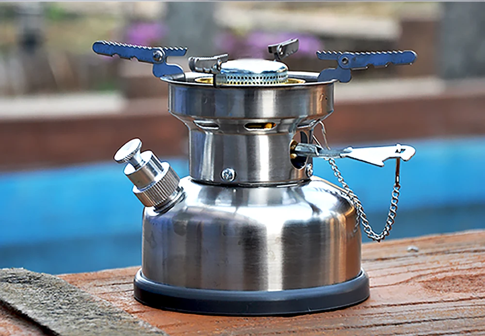 IWALKER AG53 Benzinkocher, tragbarer Mini-Campingkocher aus Edelstahl mit hoher Leistung und geräuschlosem Brenner, Outdoor-Reisen und Picknicks – Detail 17