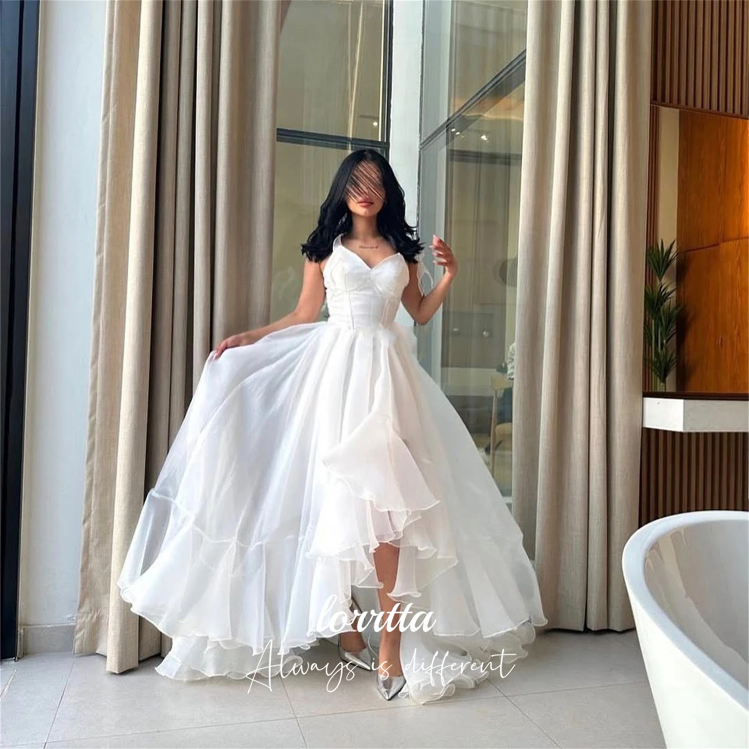 Lorrtta vestido de cóctel personalizado vestido de verano para mujer para invitados de boda vestidos elegantes de graduación 2025 falda blanca vestido de noche para mujer