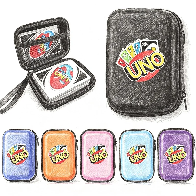Neue 2026 Reise-Reißverschlusstasche für Brettspielkarten, Aufbewahrungspaket für Kinder, Unterhaltung für Fans, Kartenhalter, Mini-Tasche. – Detail 1