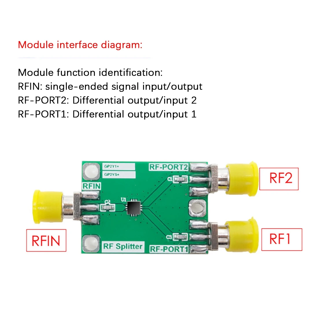 AP-RF Splitter GP2X and Combiner Module 2.9-6.2GHz Broadband 1 Minute
