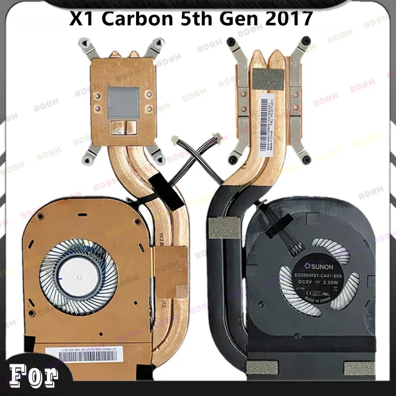 *BDBH New Original For Laptop Lenovo ThinkPad X1 Carbon 5th Gen X1 Carbon 6th CPU Cooling Fan Heatsink Radiator Cooler 01YR159