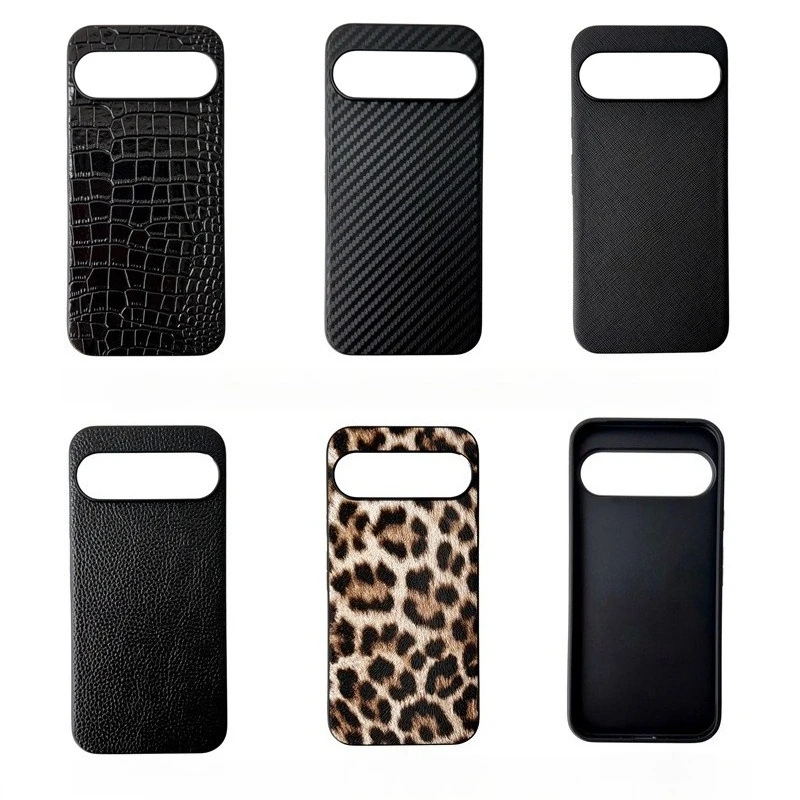Crocodile Leopard Pattern For Google Pixel 7 8 9 10 11 Pro XL Case Carbon Fiber Saffiano Phone Cover Armor Shockproof Hard Shell