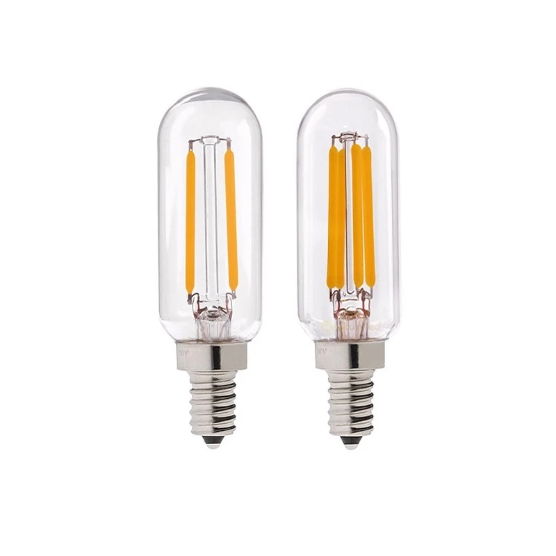 

10pcs/lot Glass Vintage Retro E14 LED Filament Light Bulbs 4W 8W 12W T25 Spotlight Warm Cold White 220V Lamp Home light