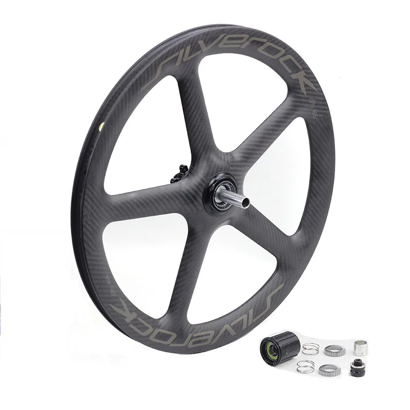 SILVEROCK SR-WD5 20inch 406 Five Spoke Carbon Wheels Disc Brake for BIRDY GT R20 CITY Folding Bike Wheelset