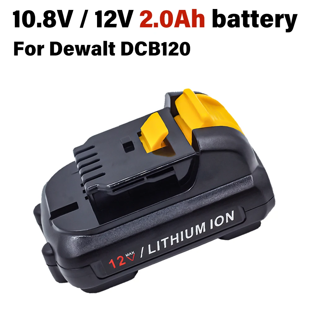 Tool Battery 2000mAh 10.8V 12V Li-Ion Battery DCB127 Replacement For DeWalt DCB124-XJ DCB120 DCB123 DCB122 DCB124 DCB121