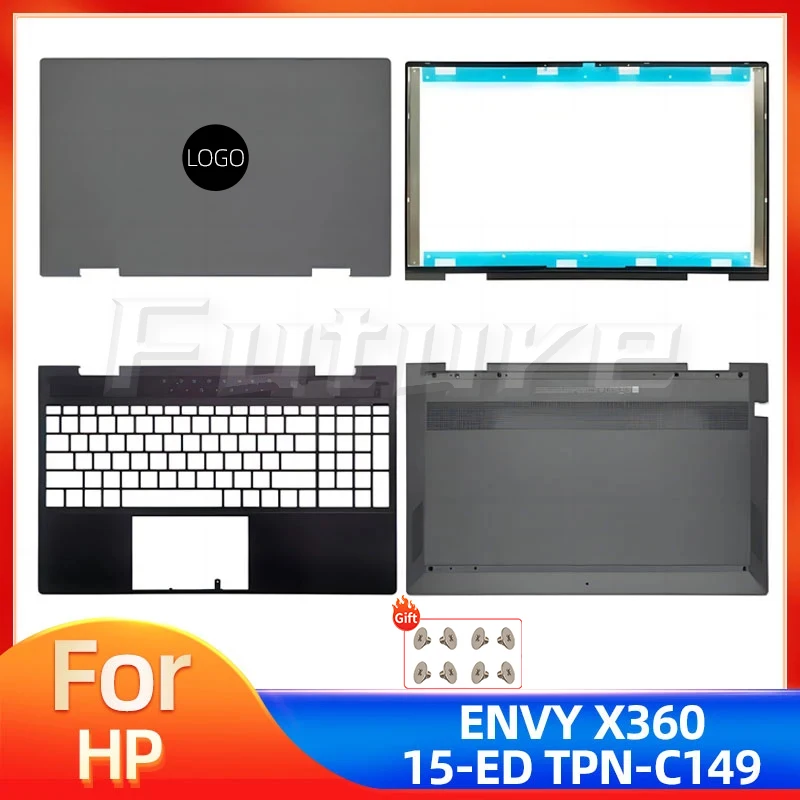 

New For HP ENVY x360 15-ED 15M-ED 15-EE 15M-EE TPN-C149 LCD Back Cover Front Bezel Hinges Palmrest Bottom Case L93204-001 Brown