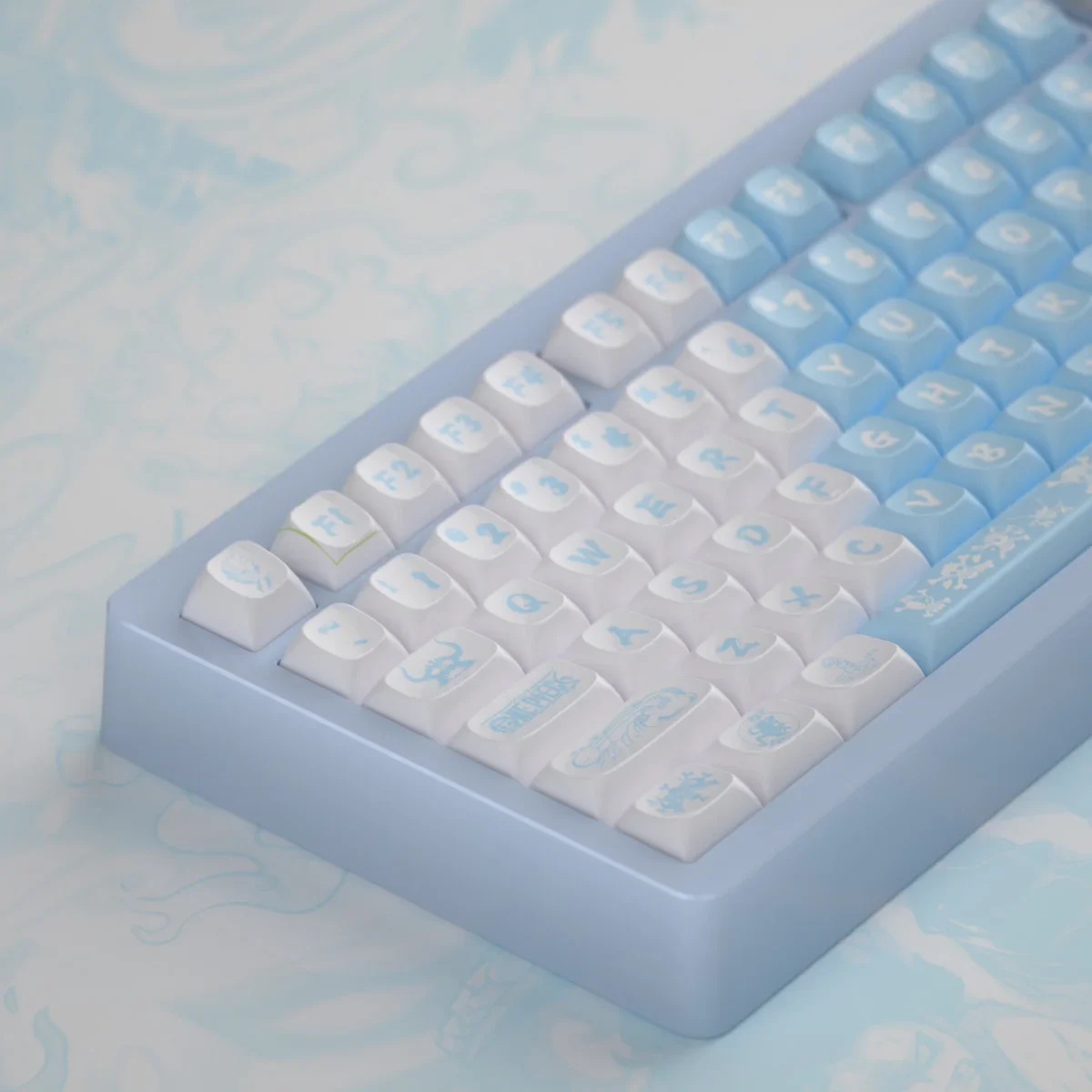 

Original theme mechanical keyboard keycaps 156 keys PBT five-sided sublimation URE height