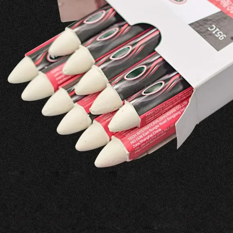 12pcs Abrasion Resistant Tire Repair Double Head Design Oilproof Wax Marker Water Resistant for Car Motorcycle X37F
