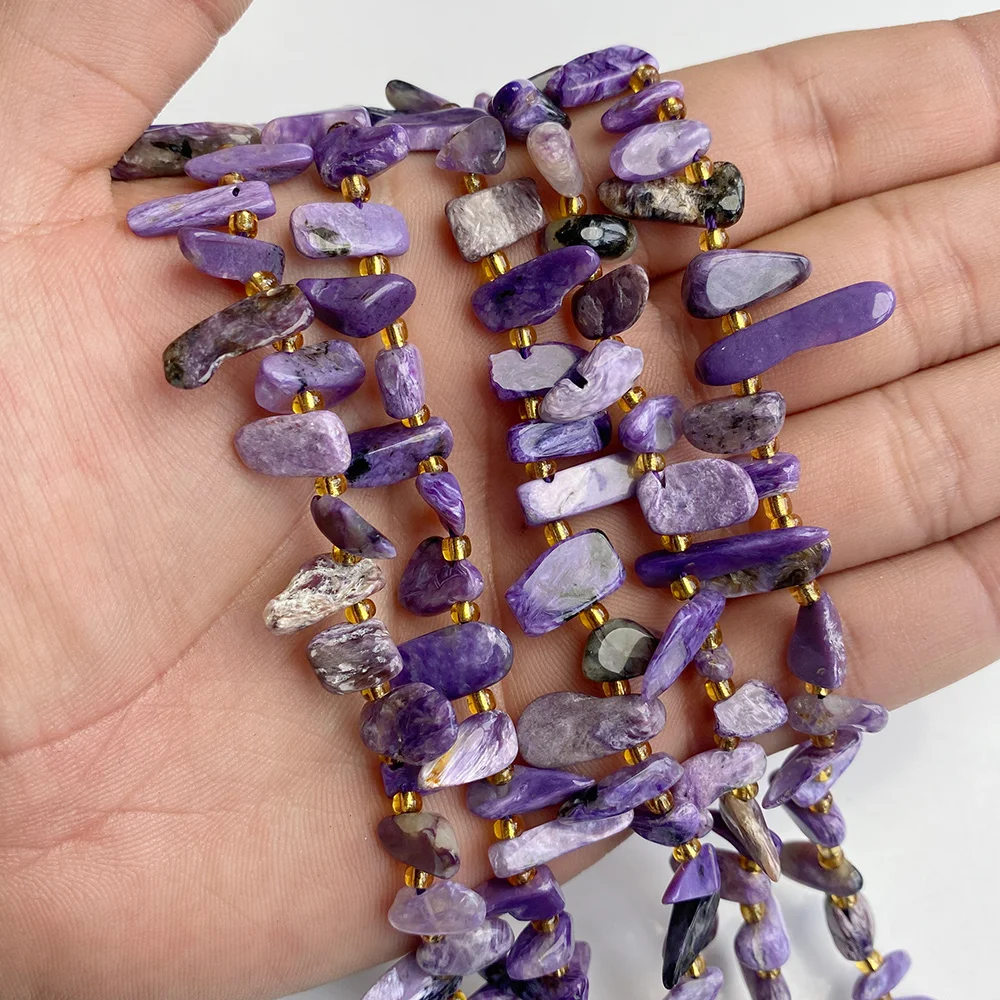 

Irregular Purple Natrural Kunzite Beads Charm Loose Chip Spacer Stone Gems Crystal Beads 7-16mm For Jewelry Making Bracelets