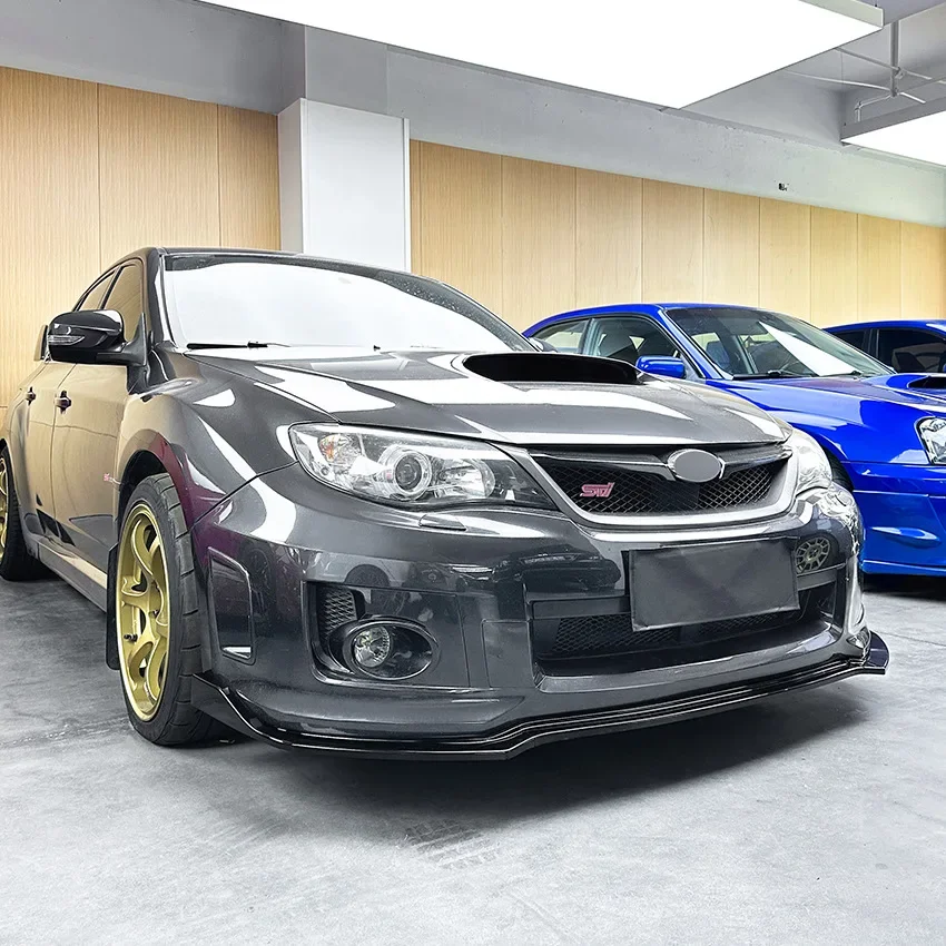 3PCS 2011 To 2014 For STI Subaru Impreza WRX Sti 4 Door Sedan Car Front Lip Splitter Diffuser Spoiler Guard Cover By ABS