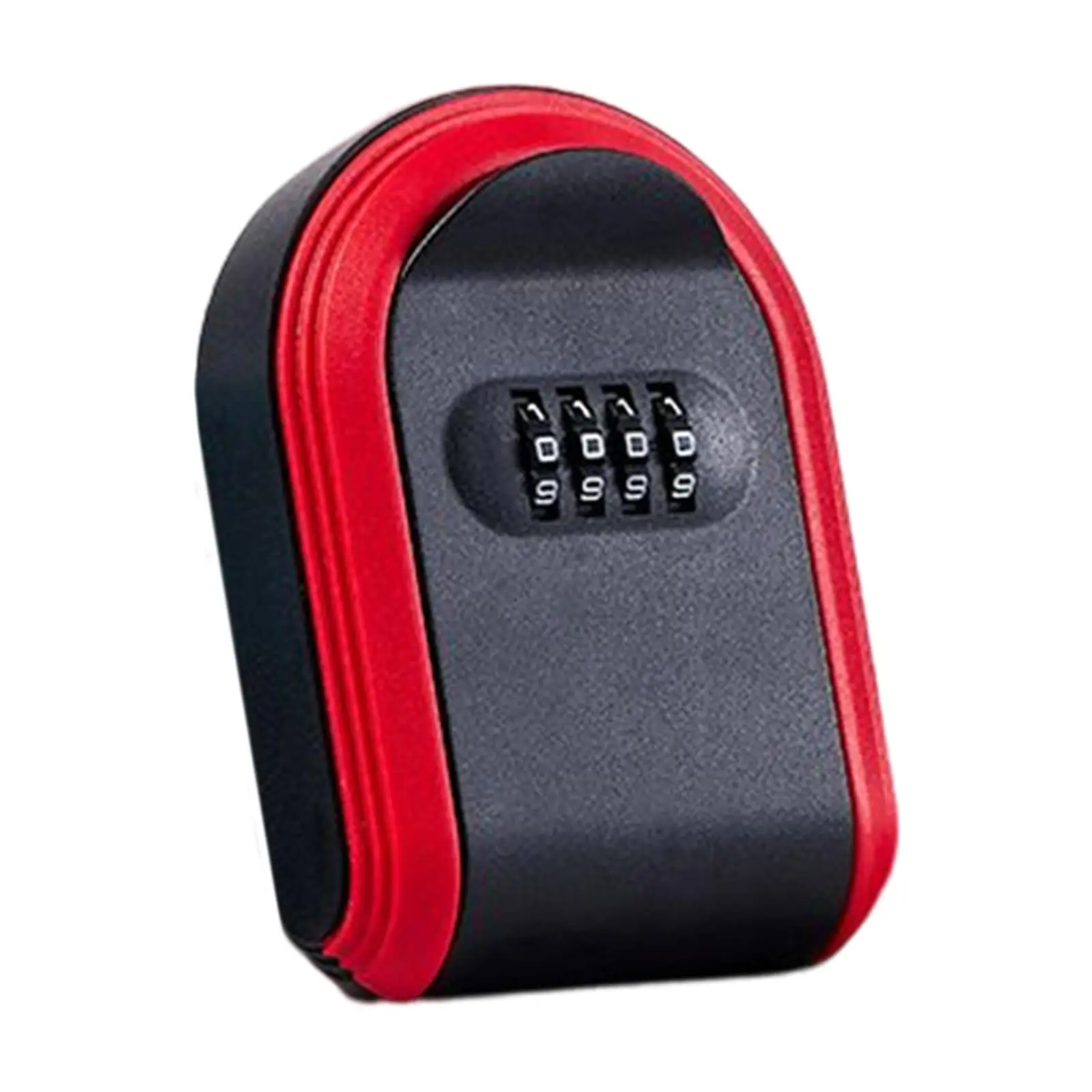 Digital Key Storage Lock Box ABS Wall Mount 4 Dial Combination Key Keeper for Vacation Home Emergency Entry Hotel Keys