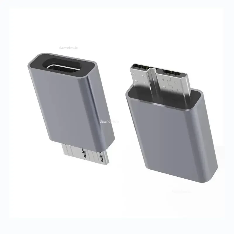 Adaptador USB C a Micro B USB3.0 tipo C hembra a Micro B macho carga rápida USB Micro 3,0 a tipo C súper velocidad para HDD