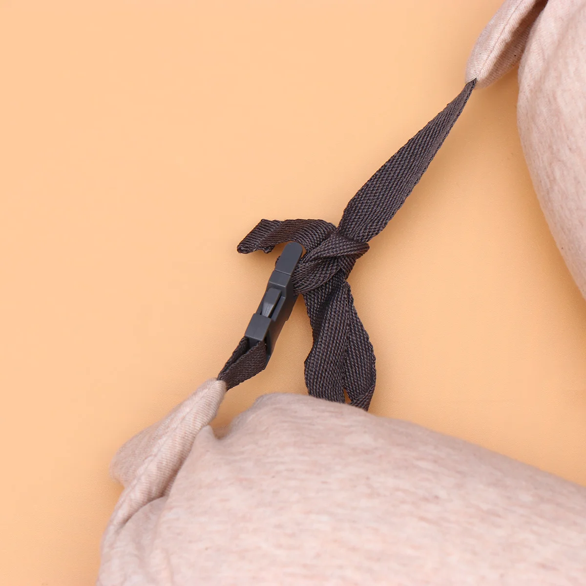 

Comfortable U Shaped Pillow for Head and Neck Rest in Office Home Car Well Crafted Non Deformable Nap Time Accessory Beige