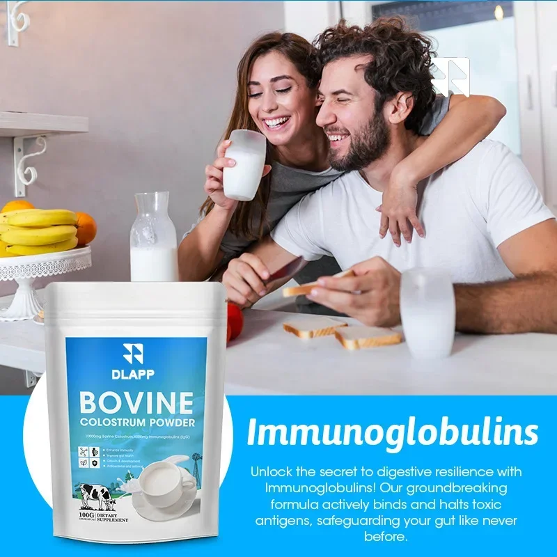 Alimentato con erba naturale, 40% lgG, colostro bovino