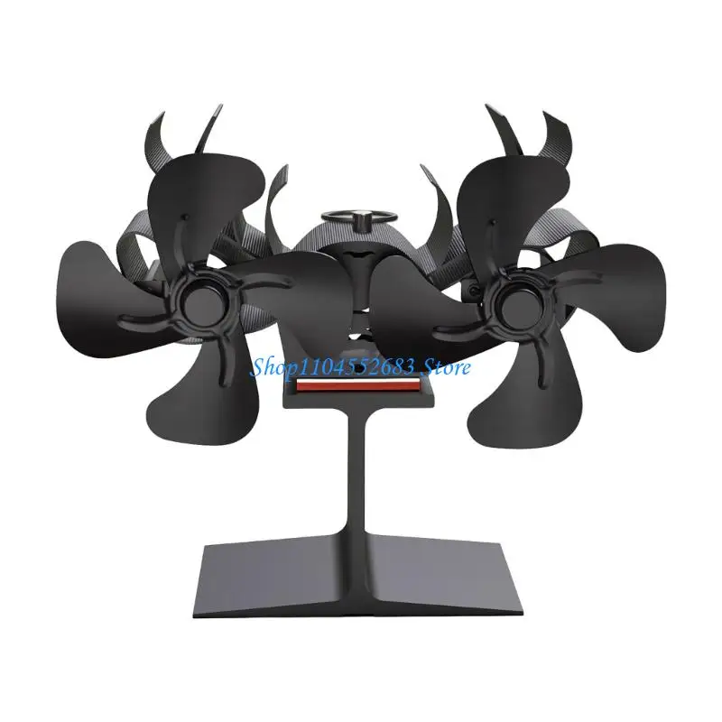 

Y6GD Energy Efficient Double Head Fireplaces Fan Burning Stove Fan Stove Accessories Efficient Heat Distribution